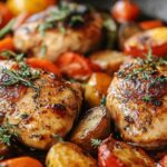 One Pan Balsamic Chicken and Veggies