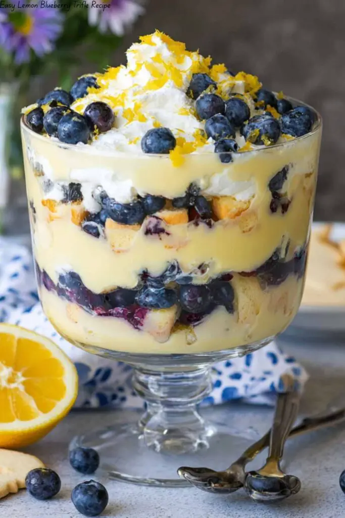 Easy Lemon Blueberry Trifle Recipe