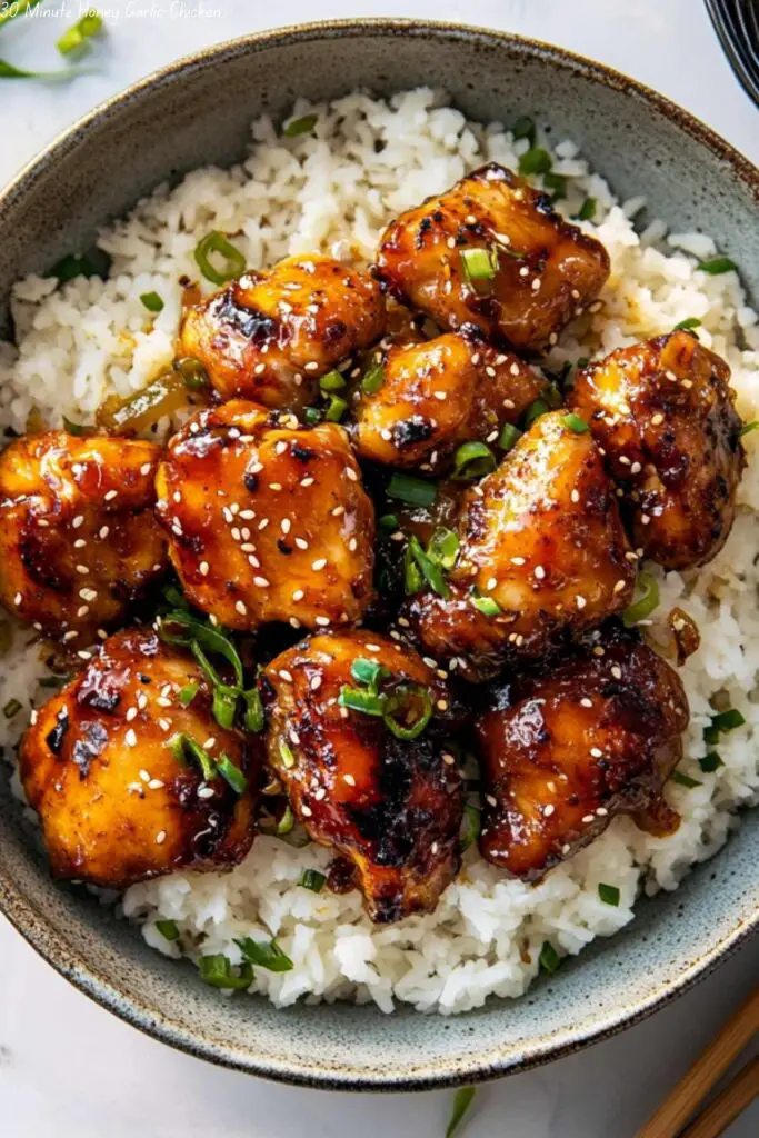 30 Minute Honey Garlic Chicken.
