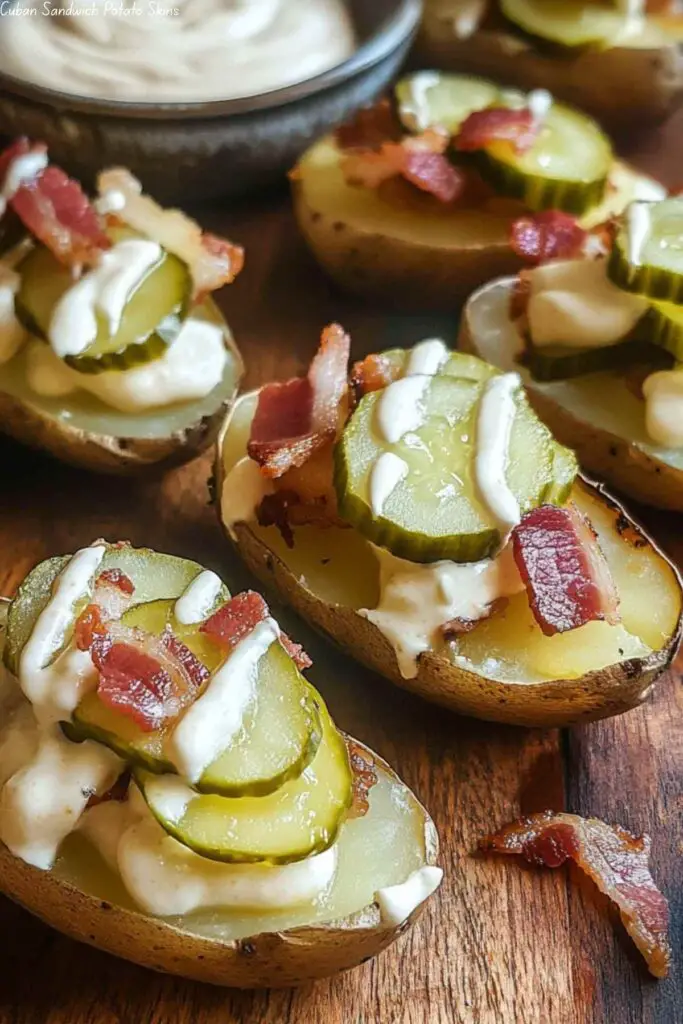 Cuban Sandwich Potato Skins