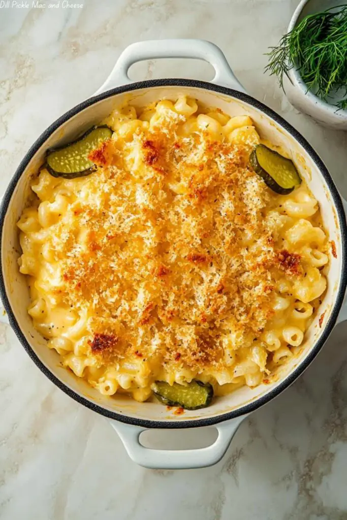 Dill Pickle Mac and Cheese