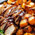 BBQ Chicken & Roasted Sweet Potato Bowls