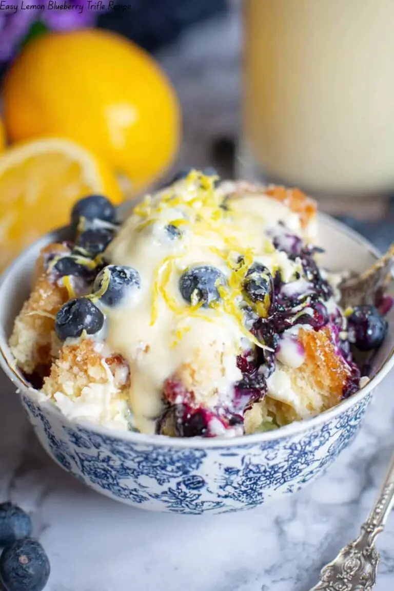 Easy Lemon Blueberry Trifle Recipe