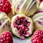 White Chocolate Raspberry Cheesecake Balls