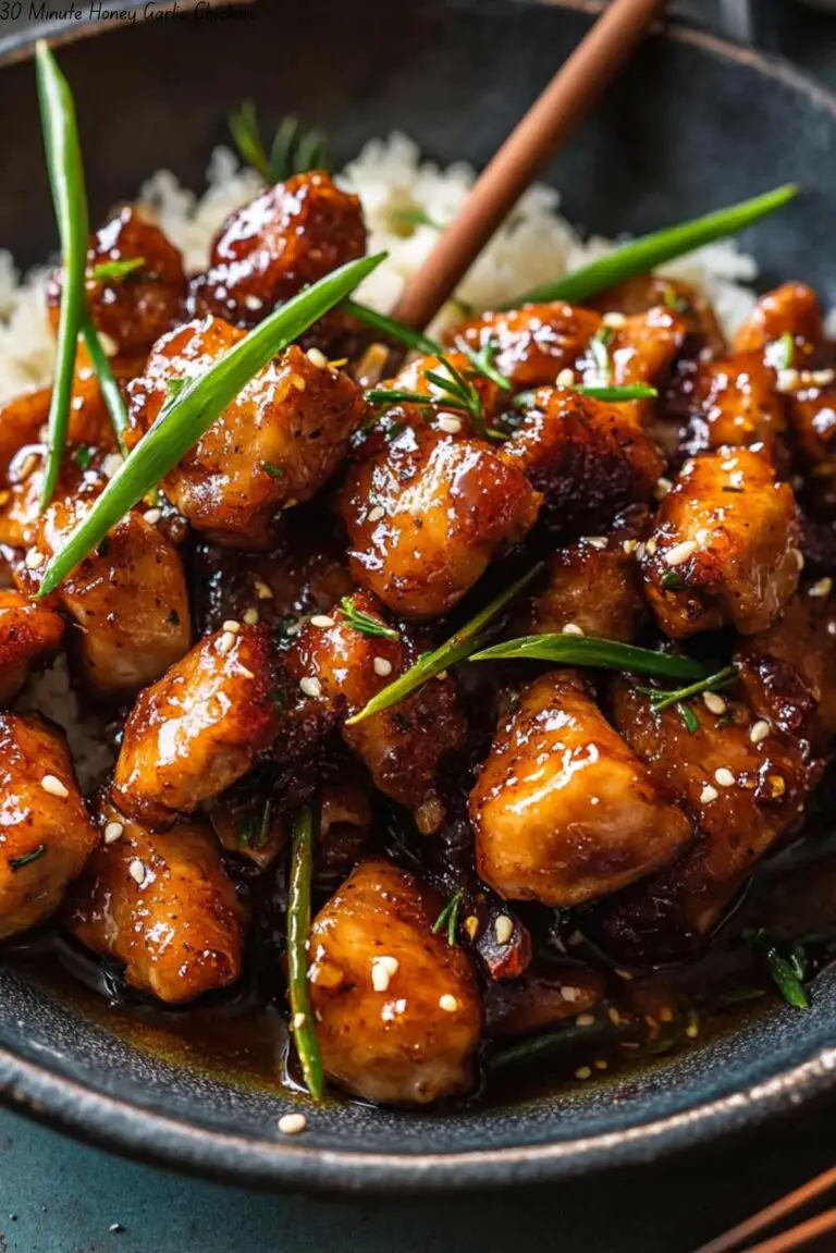 30 Minute Honey Garlic Chicken.