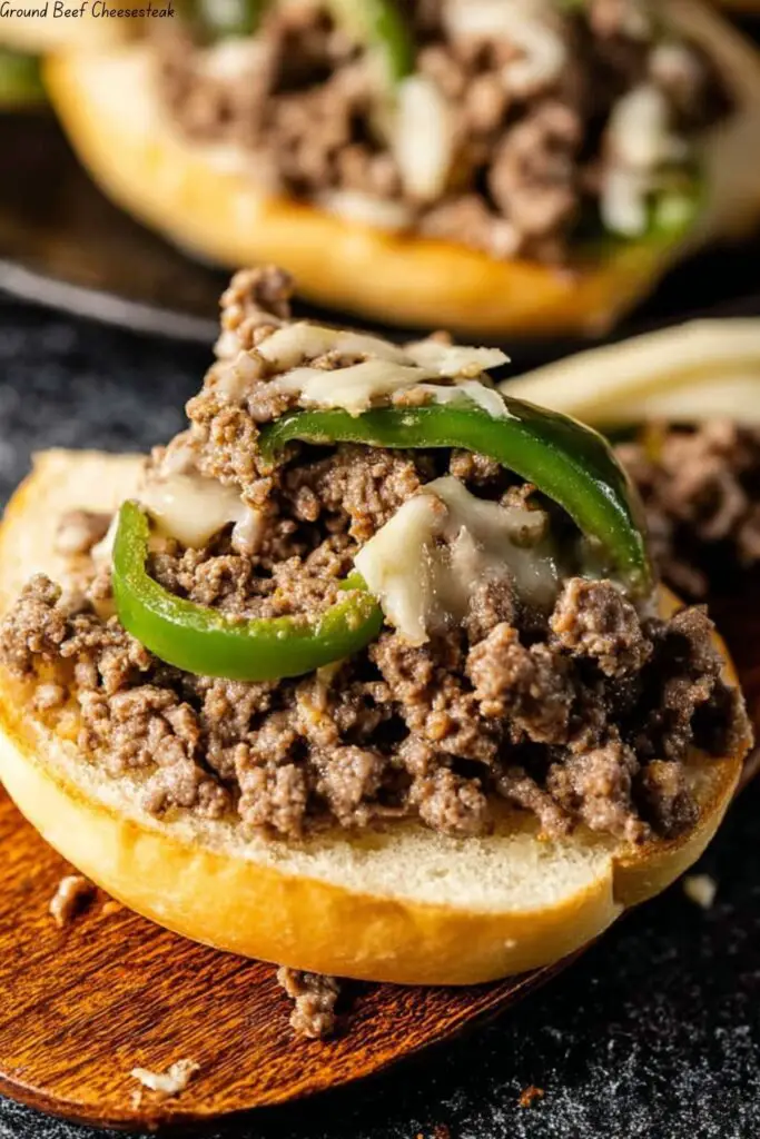 Ground Beef Cheesesteak