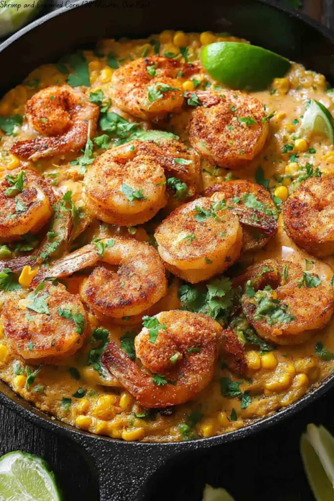Shrimp and Creamed Corn (30 Minutes, One-Pan)