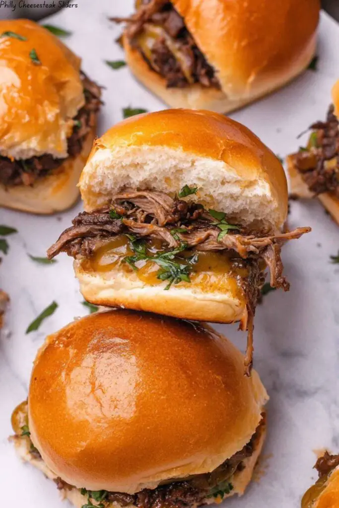 Philly Cheesesteak Sliders
