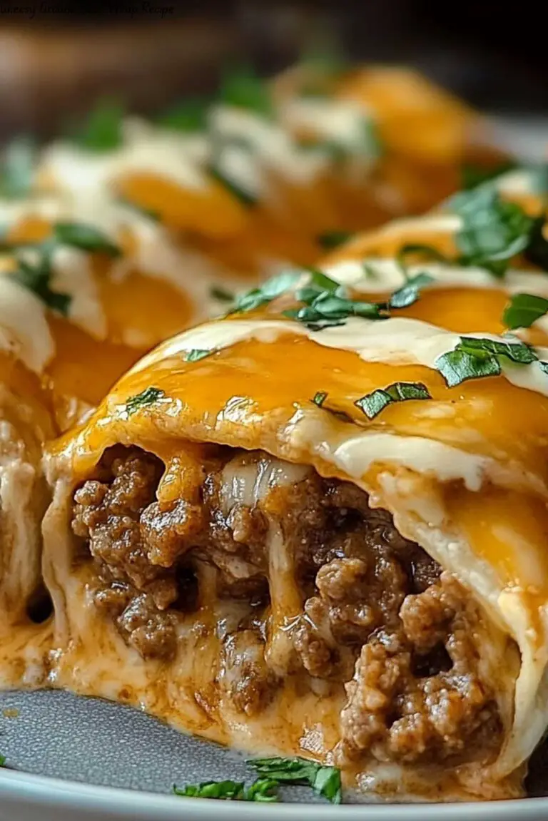 Cheesy Ground Beef Wrap Recipe