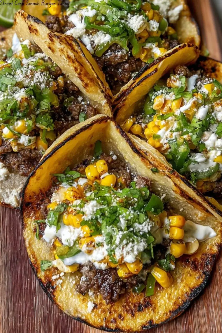 Street Corn Smash Burger Tacos