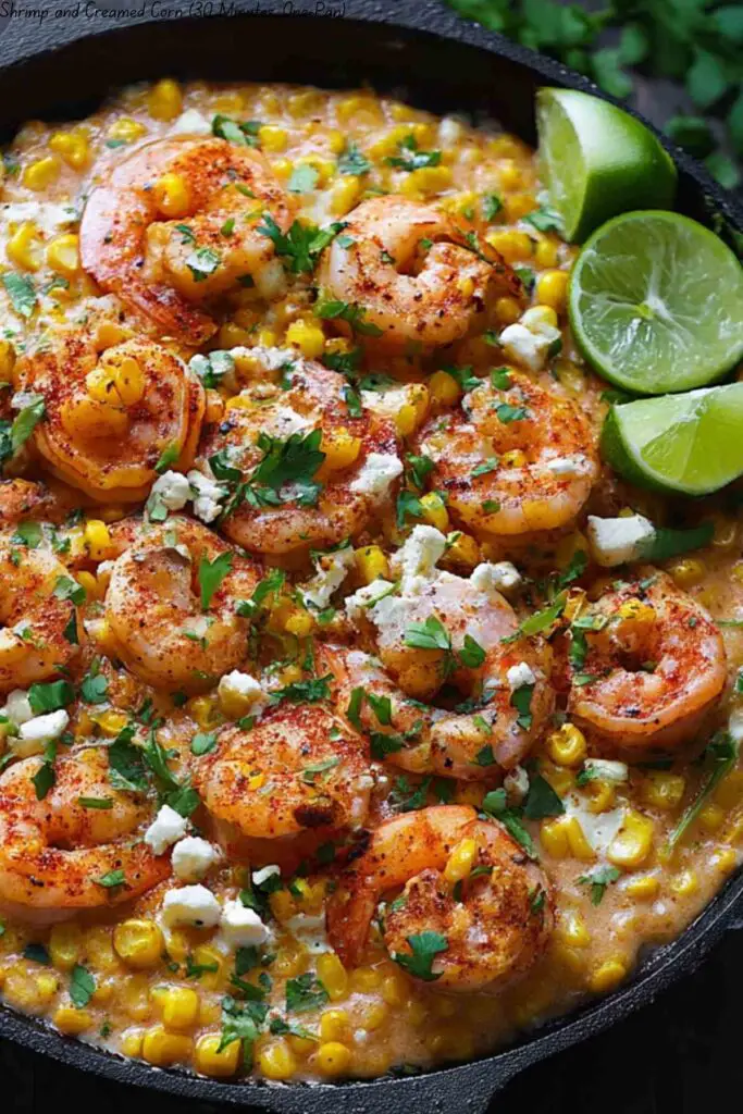 Shrimp and Creamed Corn (30 Minutes, One-Pan)