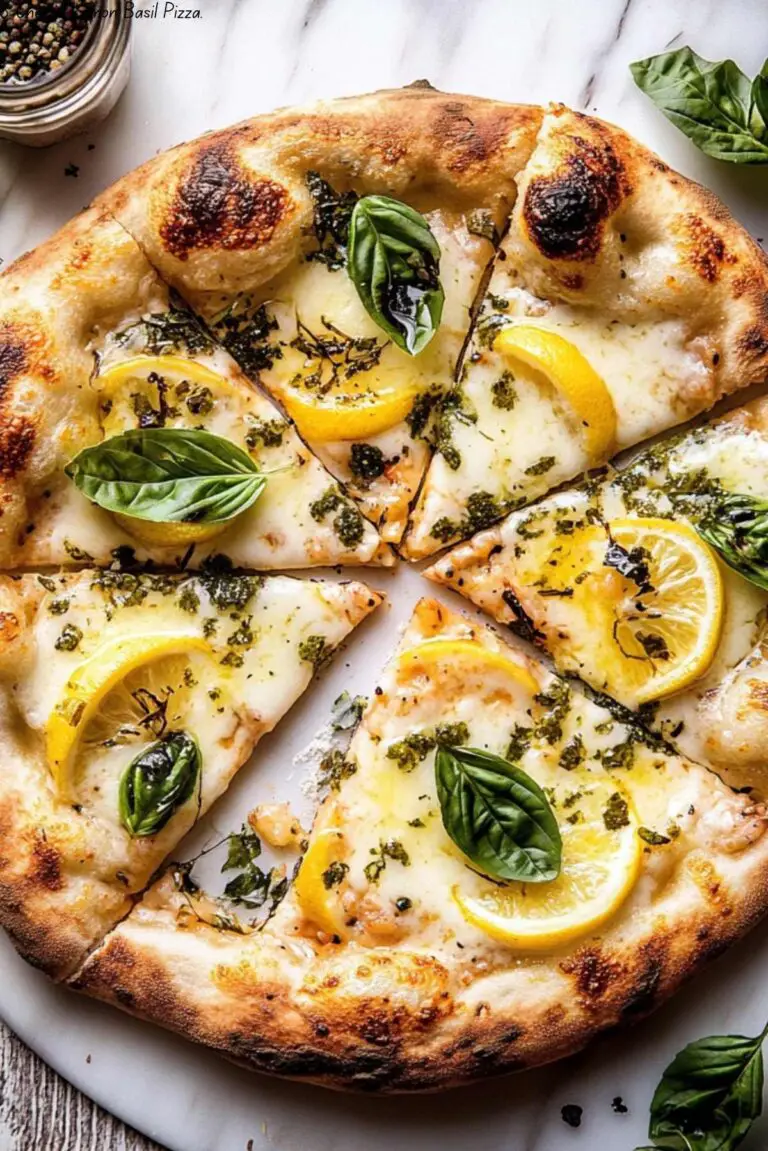 3 Cheese Lemon Basil Pizza