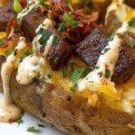 Loaded Baked Potato with Steak Bites