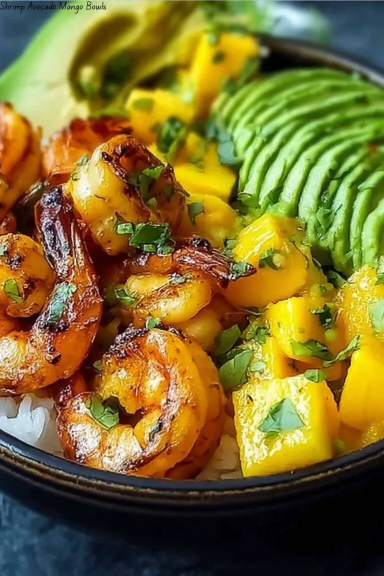 Shrimp Avocado Mango Bowls
