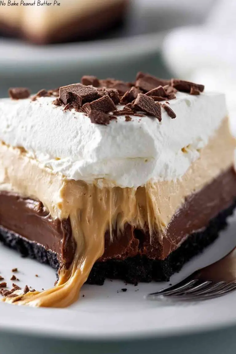 No Bake Peanut Butter Pie