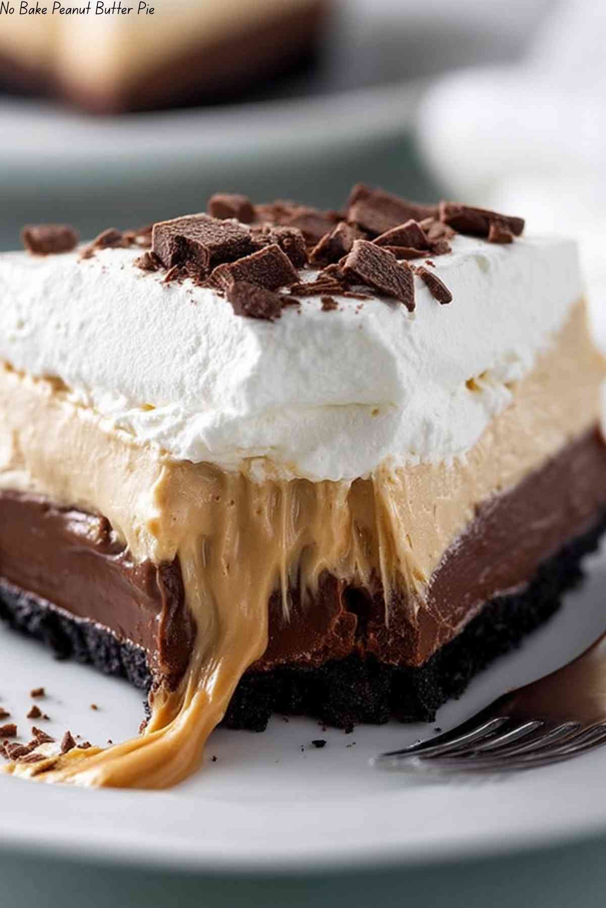 No Bake Peanut Butter Pie