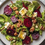 Roasted Beet and Goat Cheese Salad with Walnuts