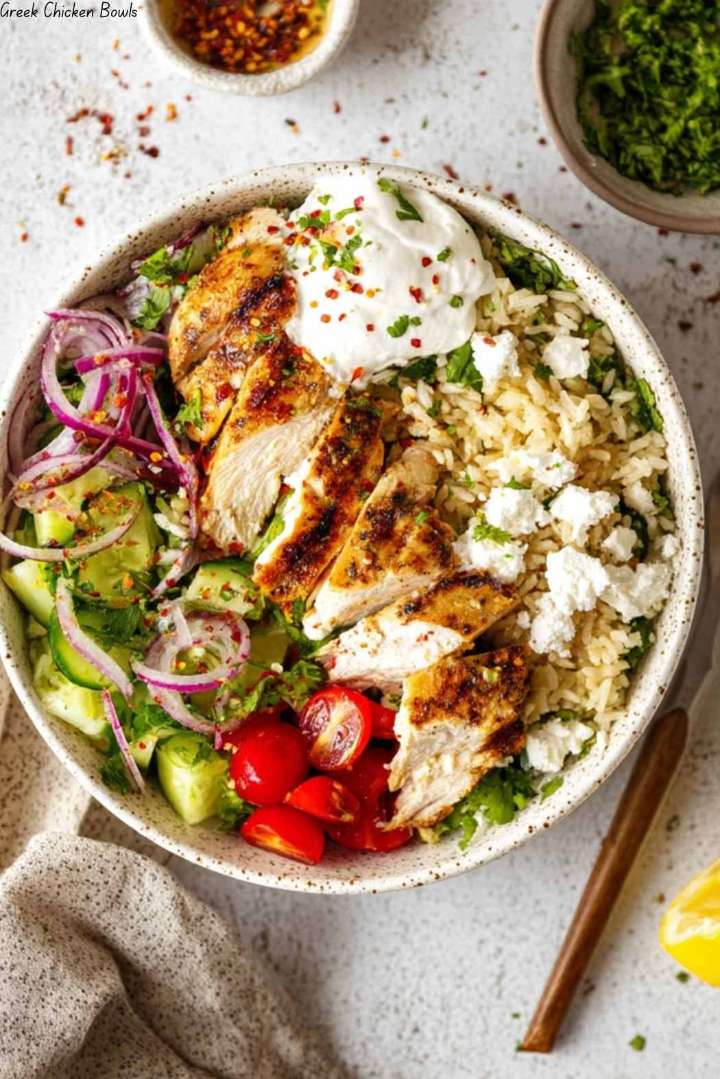 Greek Chicken Bowls