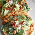 Smash Chicken Caesar Tacos