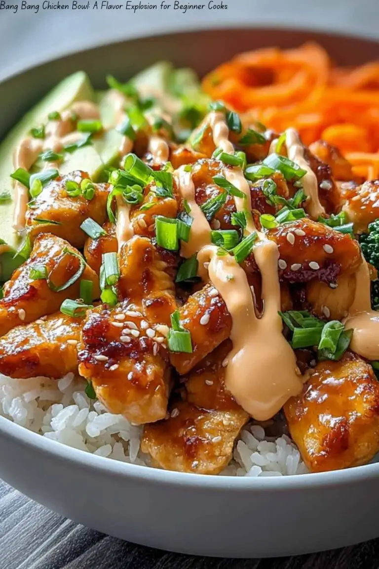 Bang Bang Chicken Bowl: A Flavor Explosion for Beginner Cooks