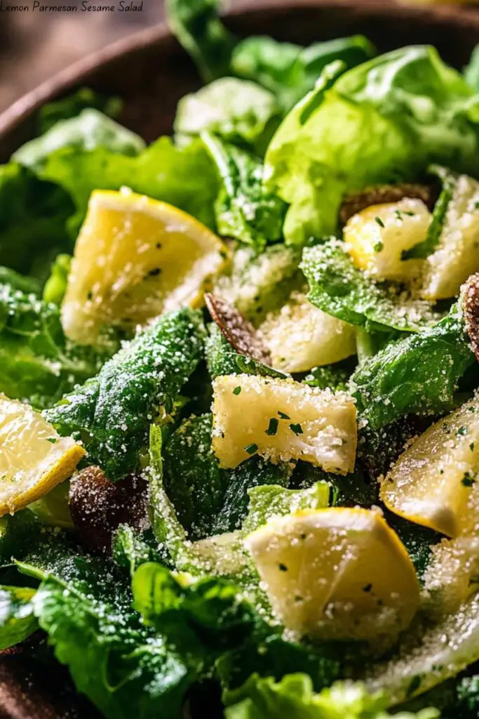 Lemon Parmesan Sesame Salad