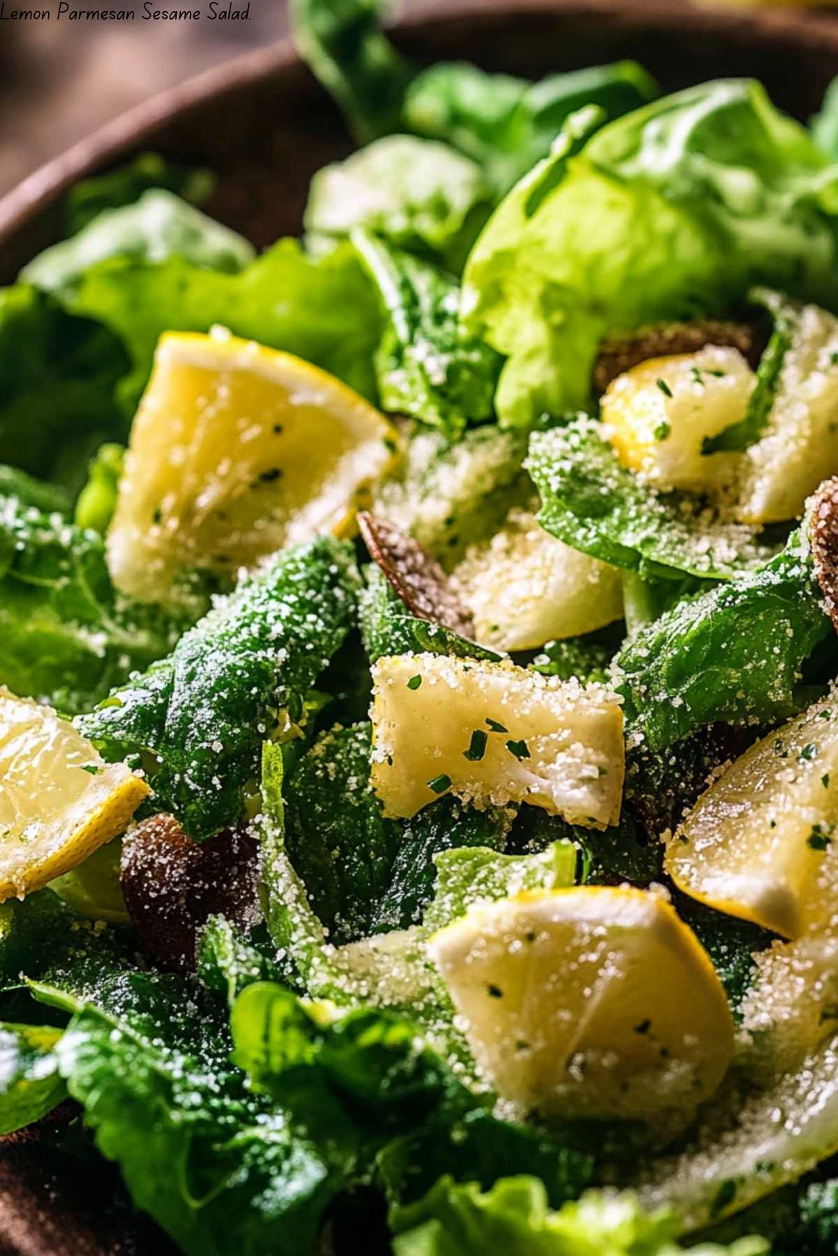 Lemon Parmesan Sesame Salad