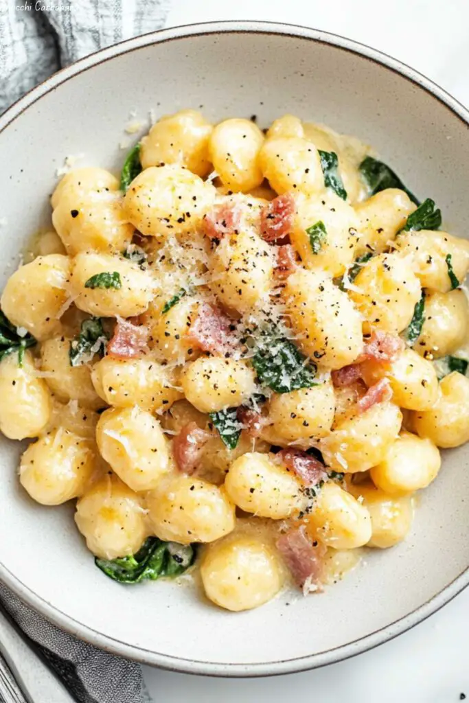 Gnocchi Carbonara