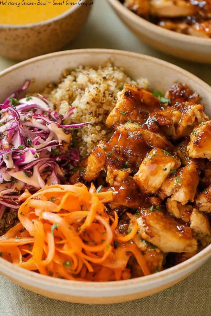 Hot Honey Chicken Bowl – Sweet Green Copycat