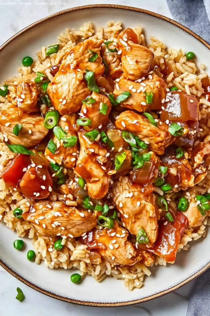 Crockpot Teriyaki Chicken and Rice
