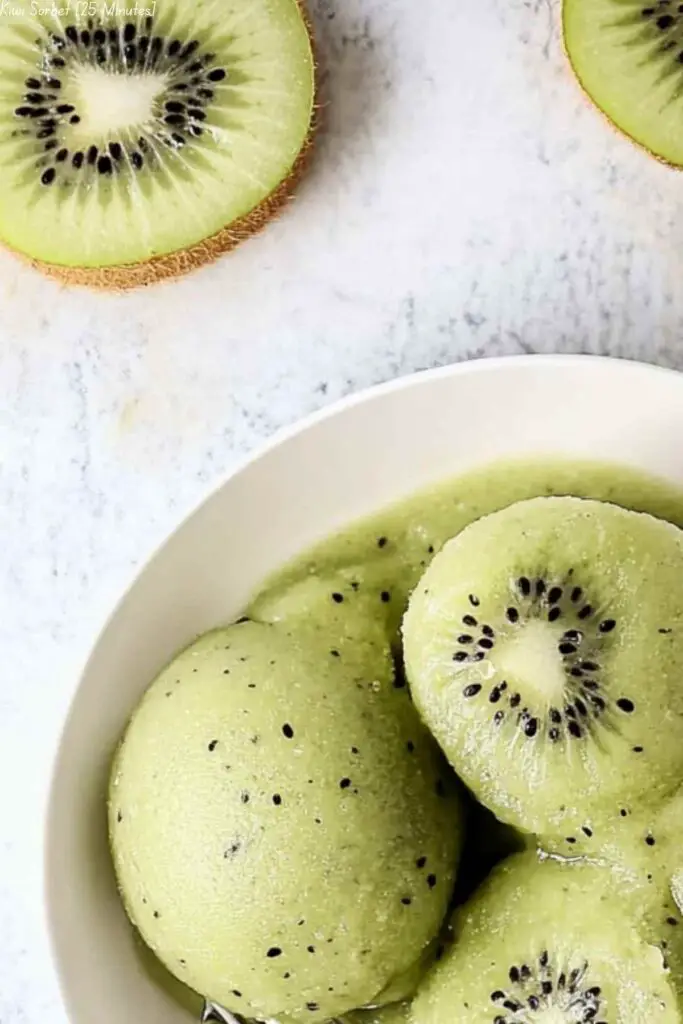 Kiwi Sorbet [25 Minutes]