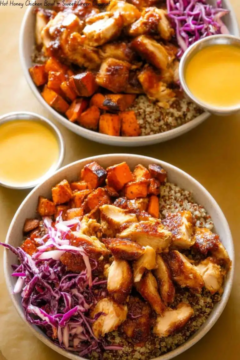 Hot Honey Chicken Bowl – Sweet Green Copycat