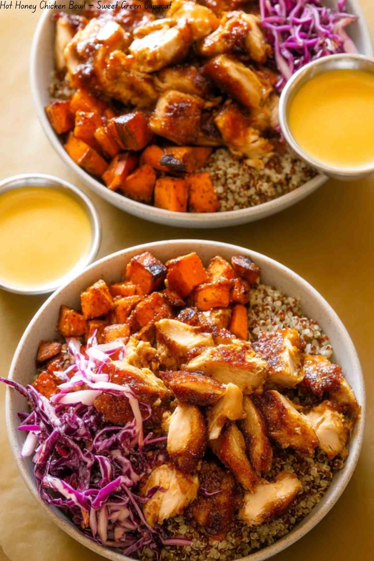 Hot Honey Chicken Bowl – Sweet Green Copycat