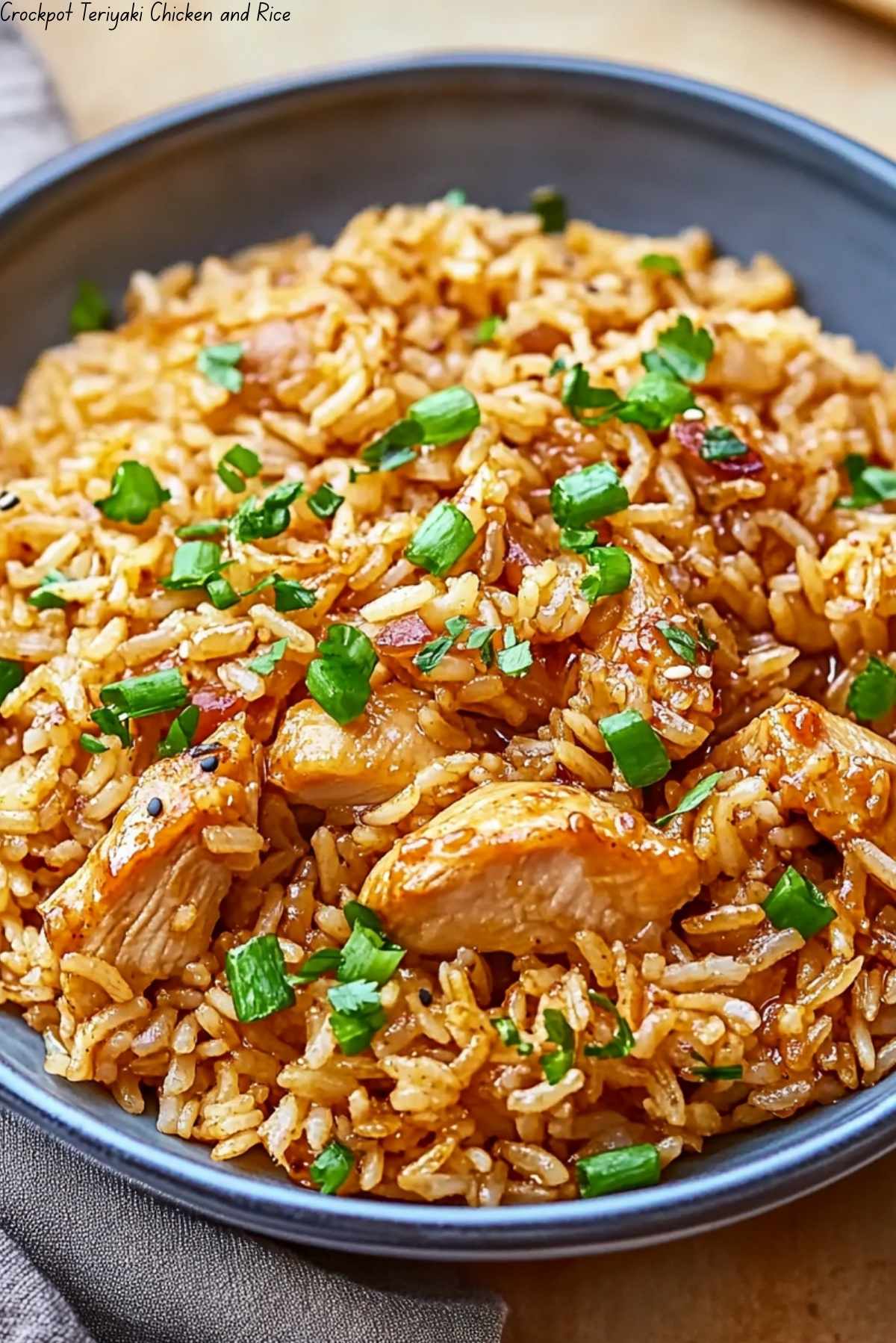 Crockpot Teriyaki Chicken and Rice