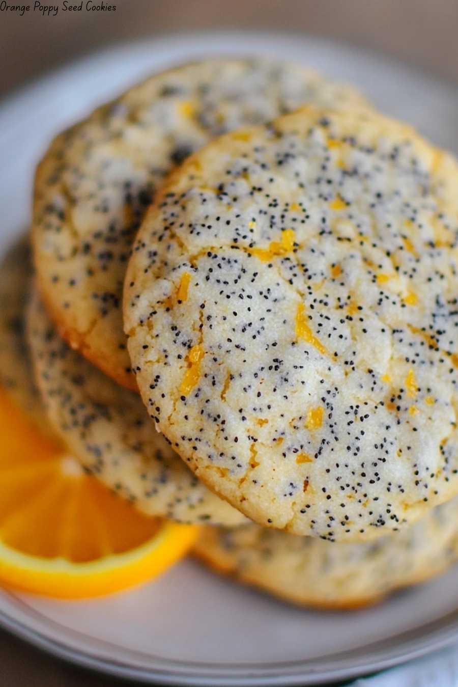 Orange Poppy Seed Cookies