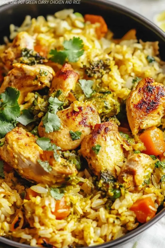 VIRAL ONE POT GREEN CURRY CHICKEN AND RICE