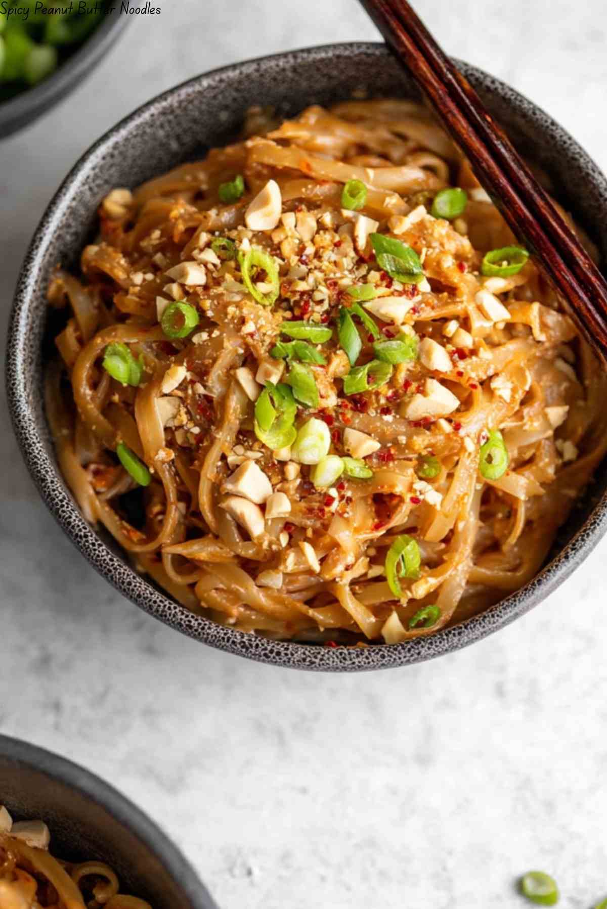 Spicy Peanut Butter Noodles