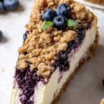 Blueberry Crumble Cheesecake