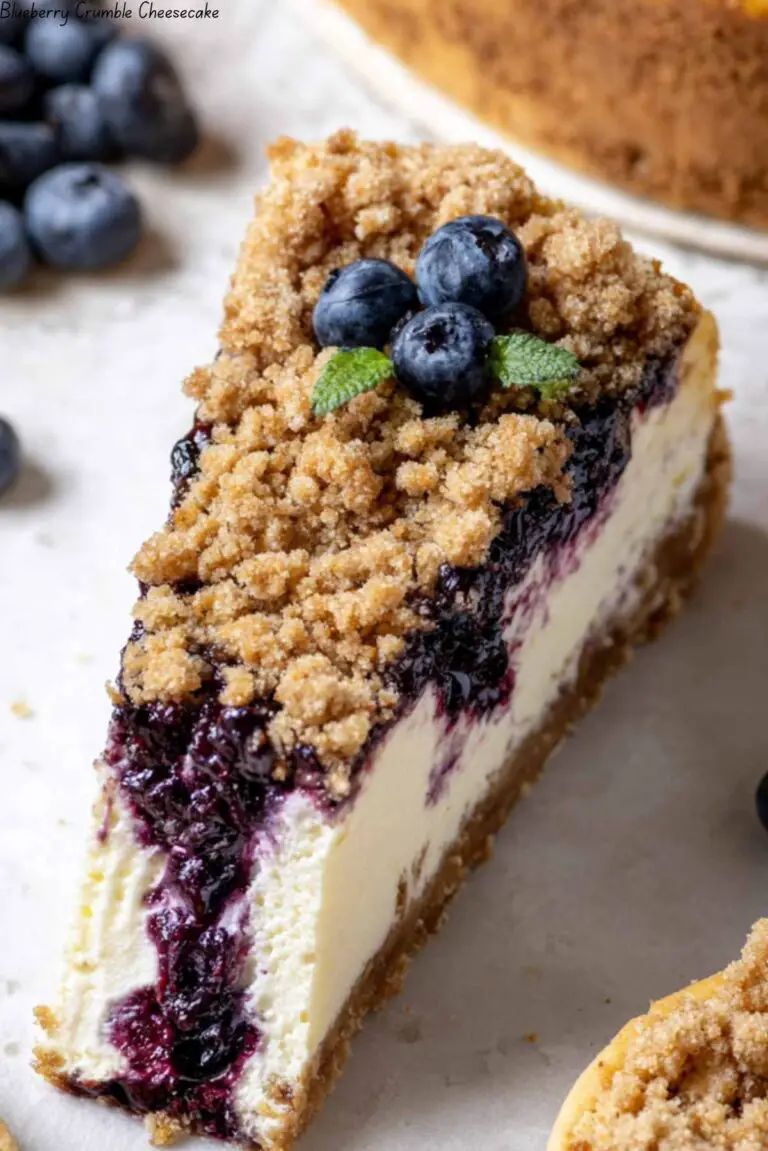 Blueberry Crumble Cheesecake