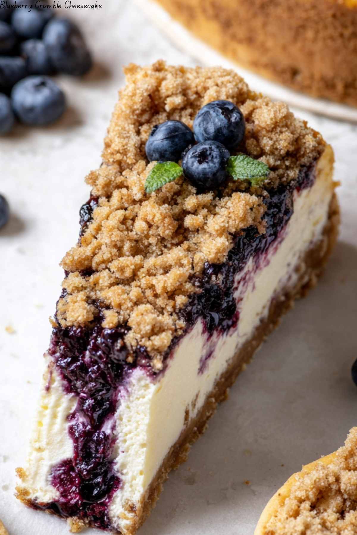Blueberry Crumble Cheesecake