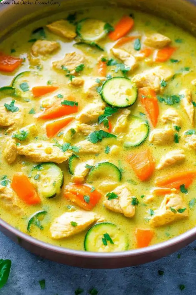 Green Thai Chicken Coconut Curry