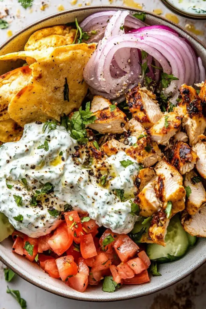 Chicken Tzatziki Bowls