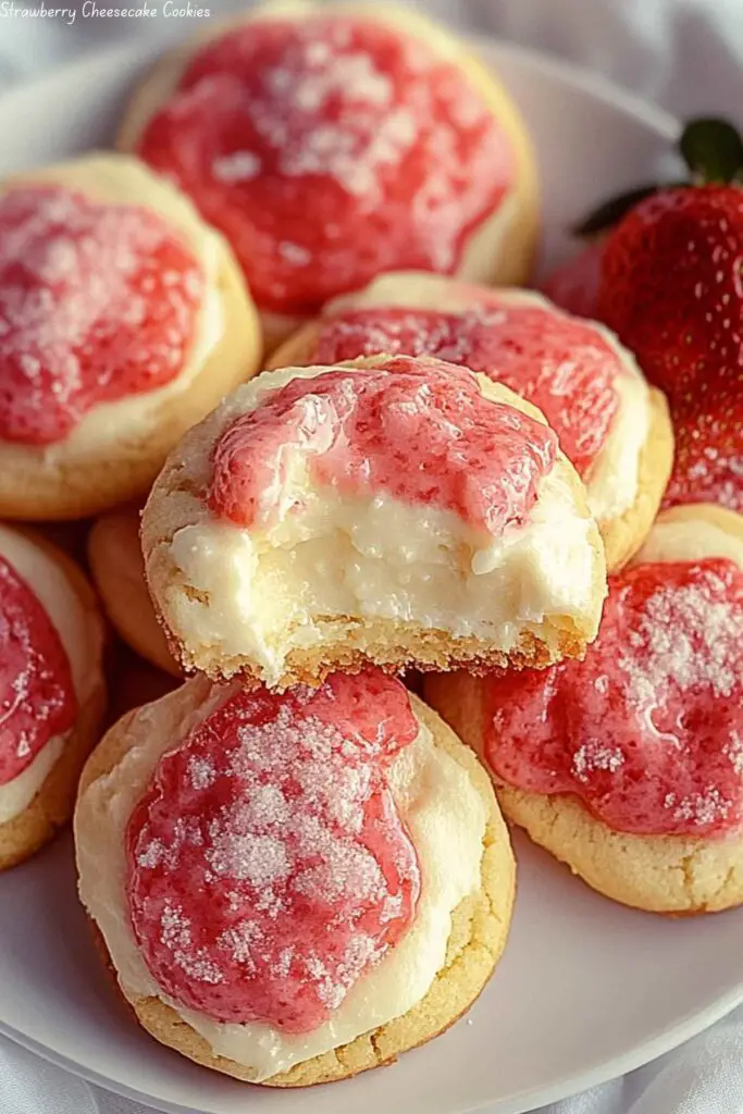 Strawberry Cheesecake Cookies