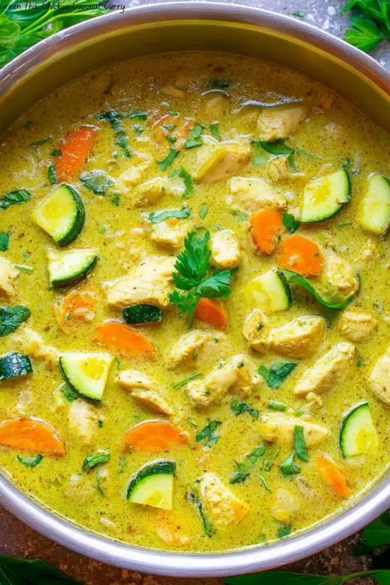 Green Thai Chicken Coconut Curry