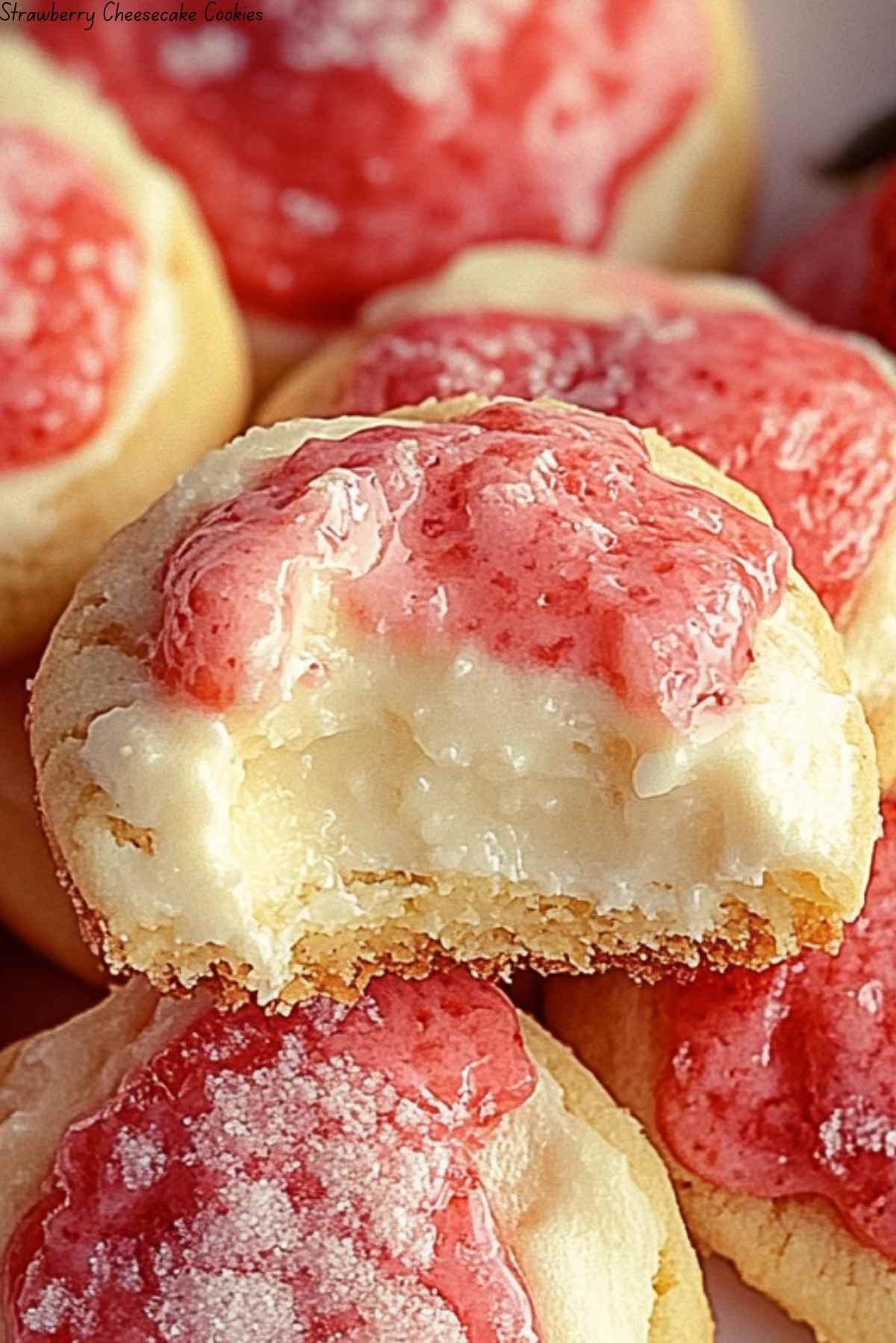 Strawberry Cheesecake Cookies