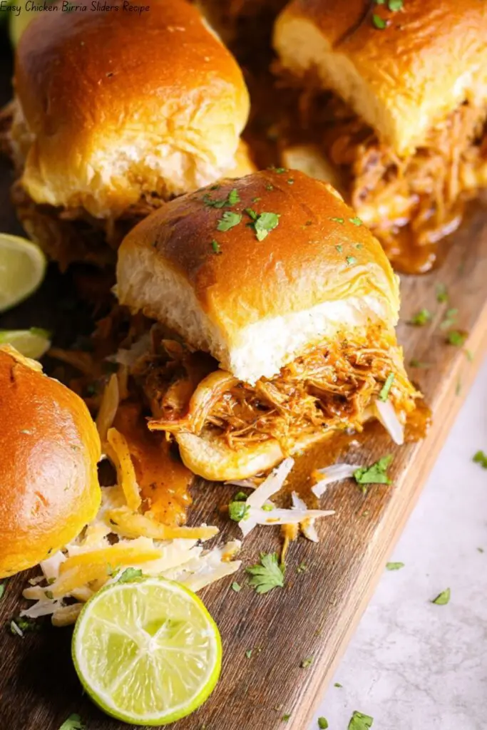 Easy Chicken Birria Sliders Recipe
