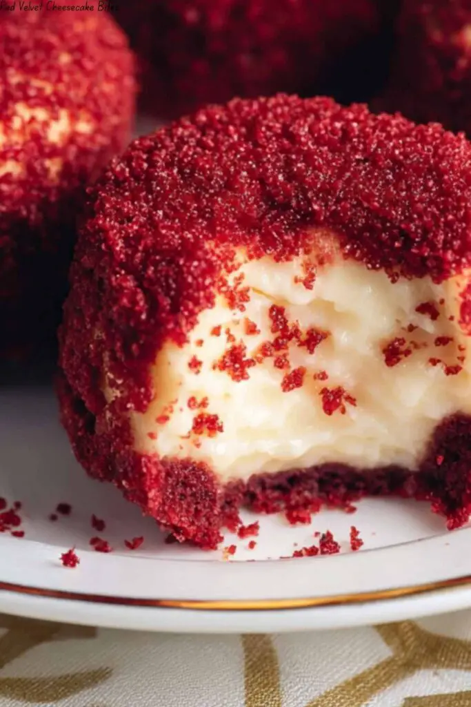 Red Velvet Cheesecake Bites