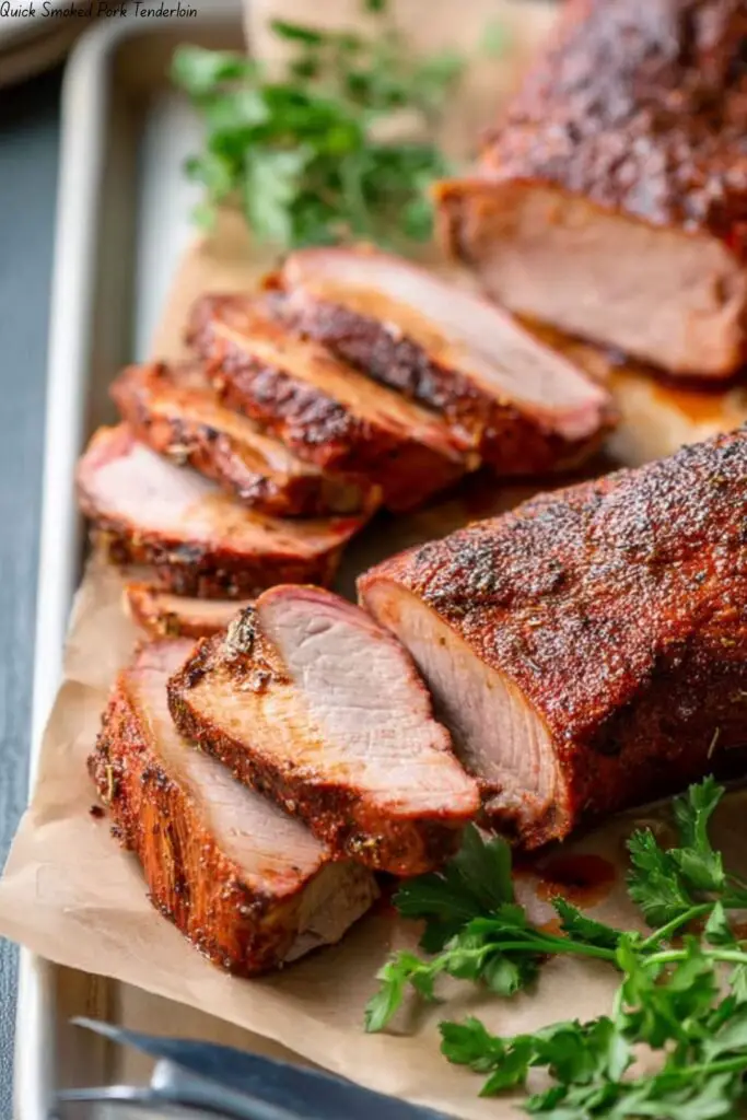 Quick Smoked Pork Tenderloin