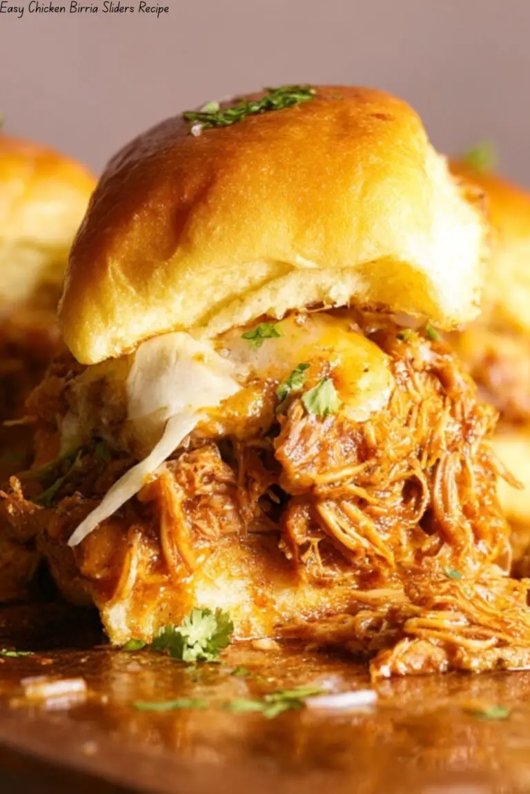 Easy Chicken Birria Sliders Recipe