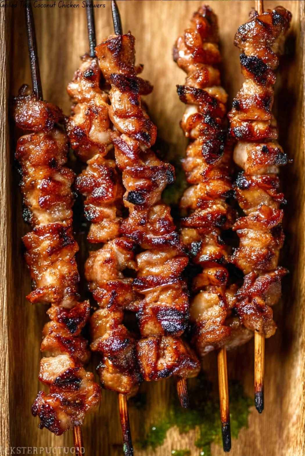 Grilled Thai Coconut Chicken Skewers