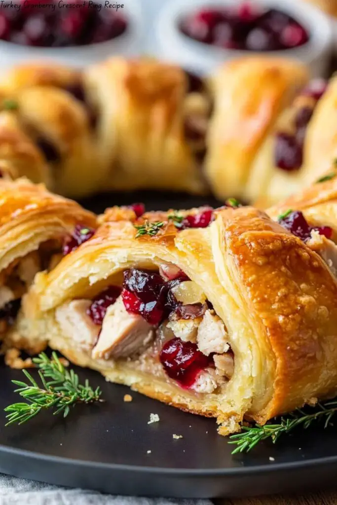 Turkey Cranberry Crescent Ring Recipe